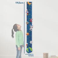 Adesivo Parede Régua Crescimento Astronauta Foguete Meteoro Ets - 5