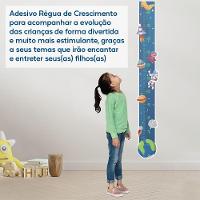 Adesivo Parede Régua Crescimento Astronauta Foguete Meteoro Ets - 7