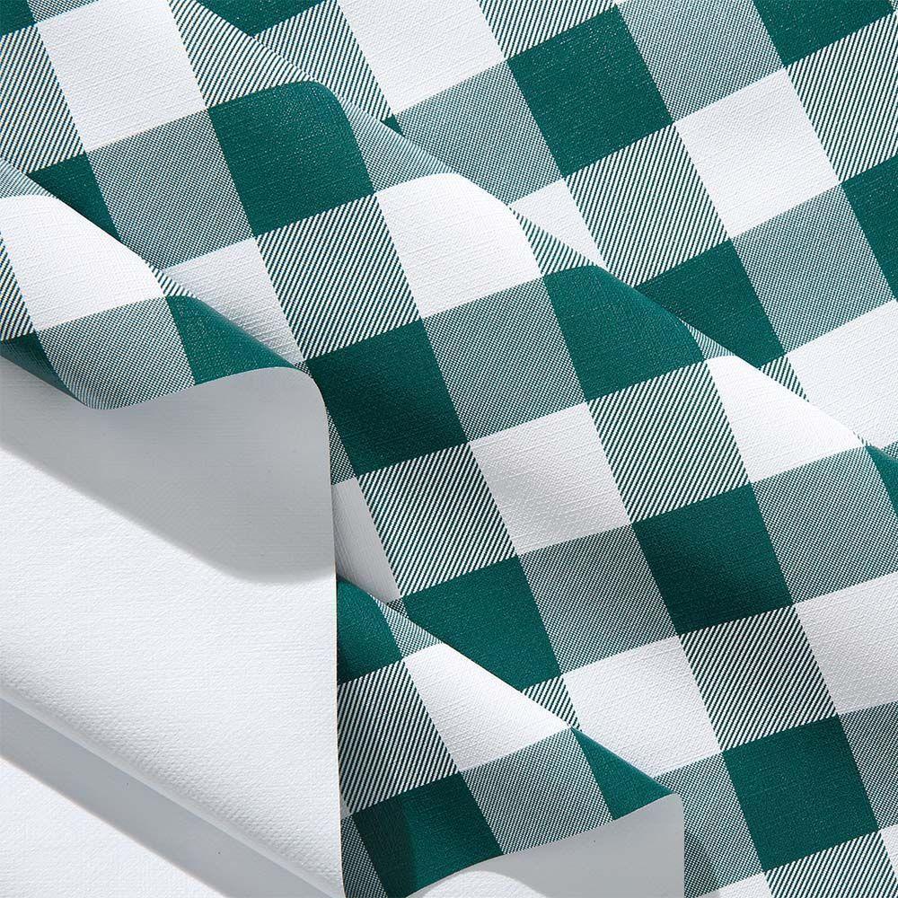 Toalha De Mesa Térmica Pvc Xadrez Jantar Cozinha 1,40 X 1,40 Titulo Xadrez Verde - 5