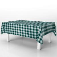Toalha De Mesa Térmica Pvc Xadrez Jantar Cozinha 1,40 X 1,40 Titulo Xadrez Verde - 1