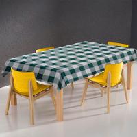 Toalha De Mesa Térmica Pvc Xadrez Jantar Cozinha 1,40 X 1,40 Titulo Xadrez Verde - 3