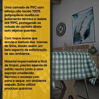 Toalha De Mesa Térmica Pvc Xadrez Jantar Cozinha 1,40 X 1,40 Titulo Xadrez Verde