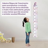 Adesivo Parede Régua Crescimento Unicórnio Arco Iris Cupcake - 7