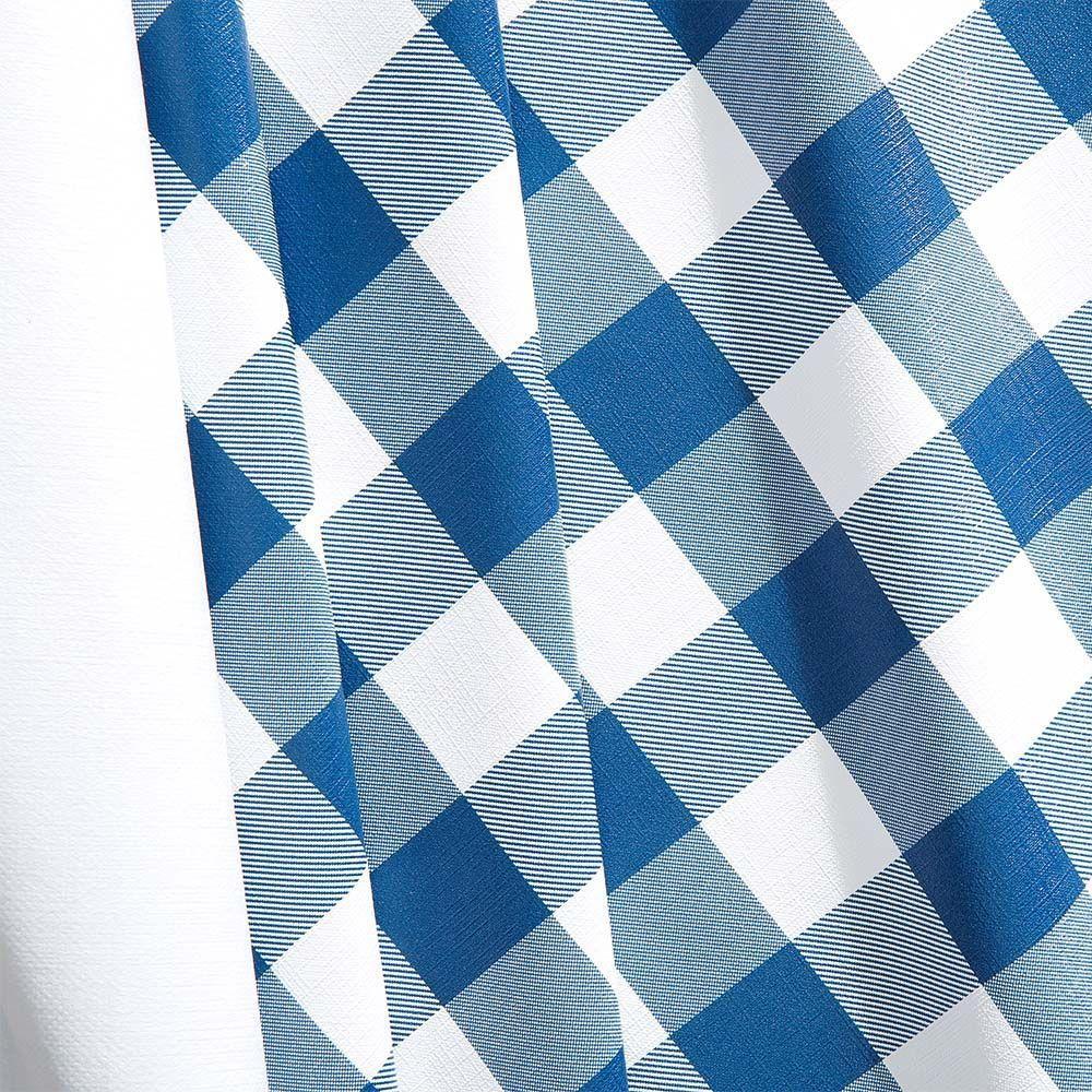 Toalha De Mesa Térmica Pvc Xadrez Jantar Cozinha 1,40 X 2,20 Titulo Xadrez Azul - 5