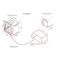 Forno Elétrico Nardelli Embutir 60L Black EB60 - Preto 110V - 5