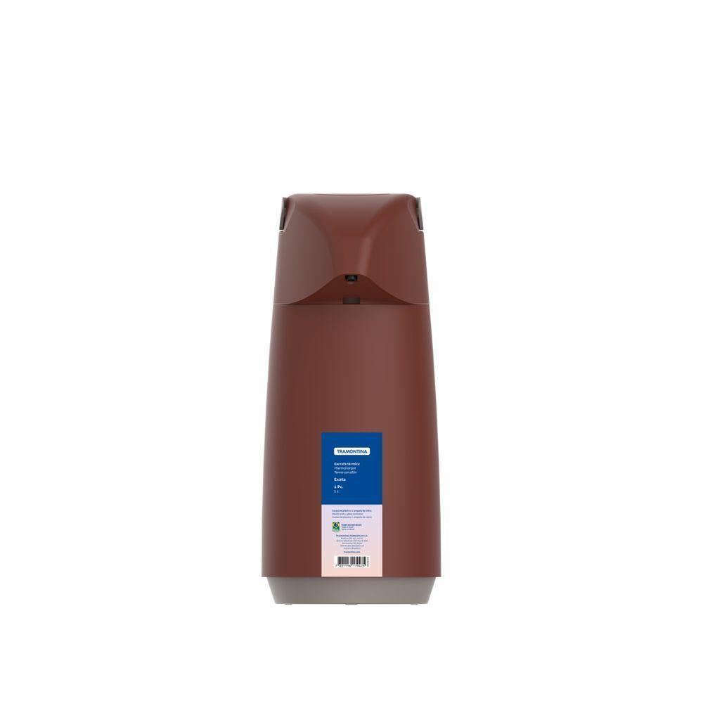 Garrafa Térmica Tramontina Exata Em Plástico Vermelho Com Ampola De Vidro1 L - 2