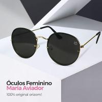 Oculos Preto Feminino Casual Praia Aço Inoxidavel + Case Qualidade Premium Verão Armação Dourada - 3