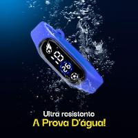 Relogio Infantil Futebol Led + Oculos Sol + Caixa + Colar Original Criança Led Prova Dagua Ajustavel - 3