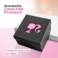 Relogio Barbie Digital Infantil + Caixa Strass Prova Dagua Presente Criança Menina Silicone Original - 5