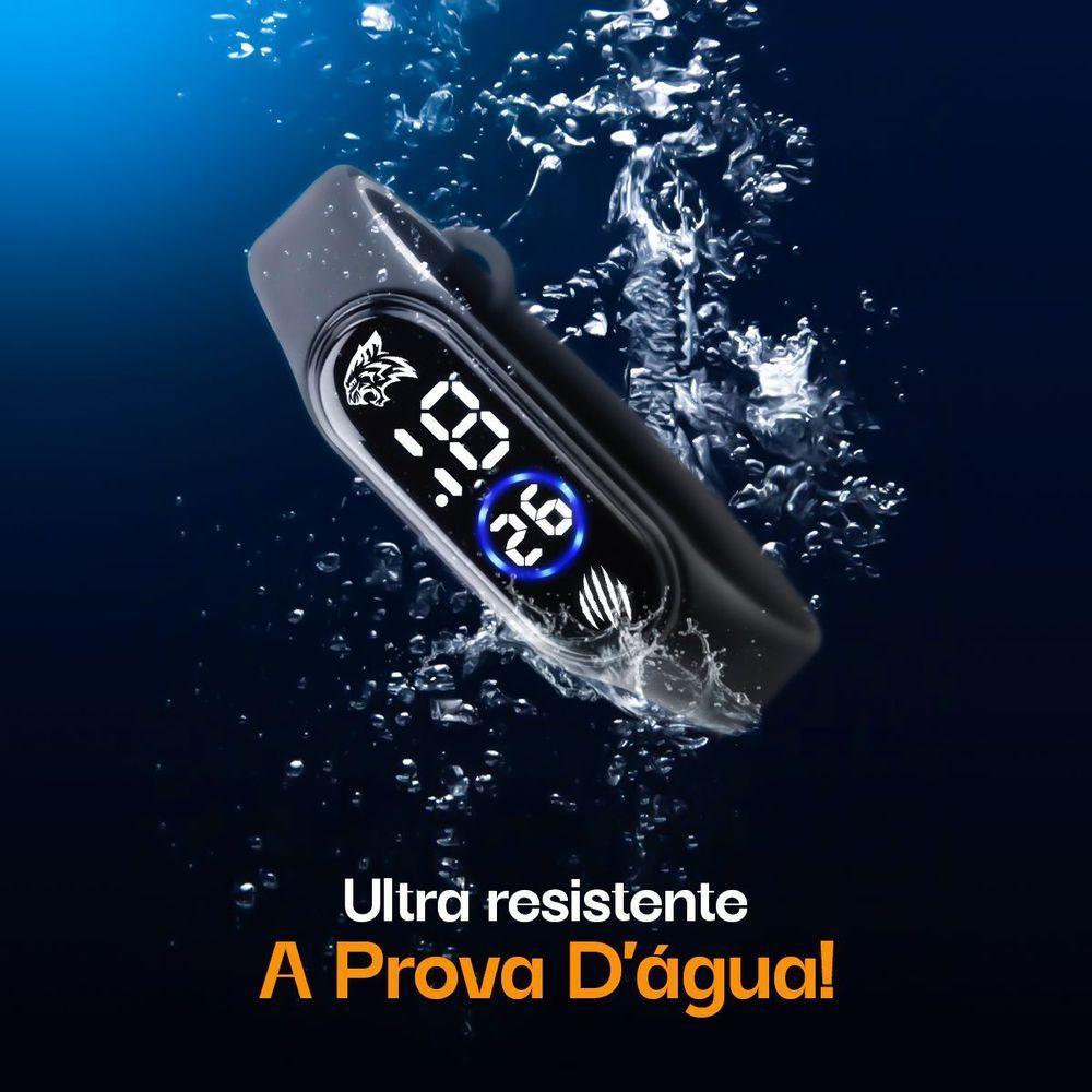 Relogio Infantil Digital + Oculos Sol Prova Dagua Presente Criança Original Laranja Anti-stress - 4