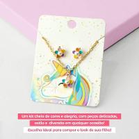 Relogio Infantil Digital + Oculos Sol Caixa Brinco Colar Rosa Caixa Led Qualidade Premium Presente - 8