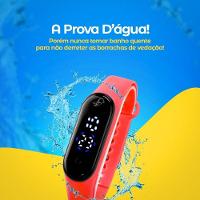 Relogio Infantil Prova Dagua Ajustavel Digital Bracelete Esportivo Silicone Original Presente Data - 5