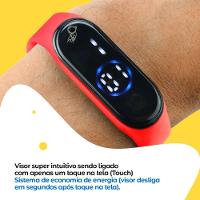 Relogio Infantil Prova Dagua Ajustavel Digital Bracelete Esportivo Silicone Original Presente Data - 6