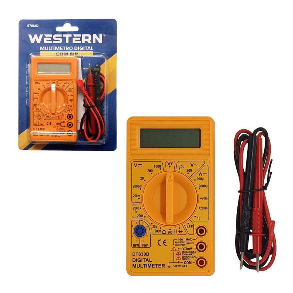 Multimetro Digital Western Com Bip - 2