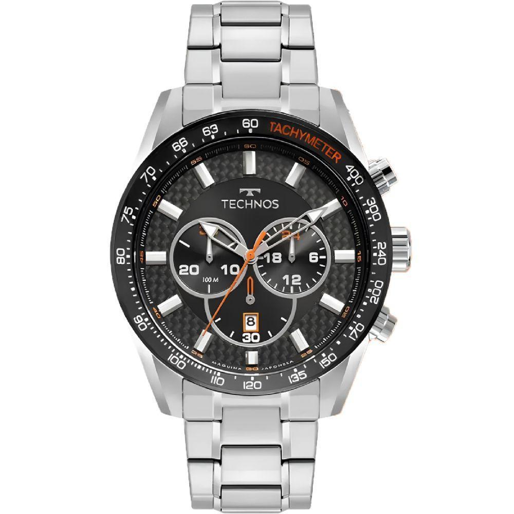 Relógio Technos Ts Carbon Js25bbc-t1p Kit De Pulseiras De Borracha - 1
