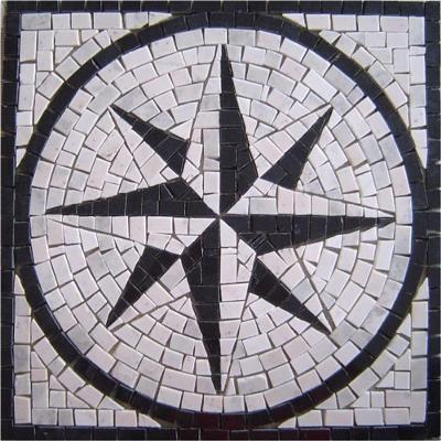 Rosa Dos Ventos Em Mosaico Rosone Fiorentino Tamanho 60cm