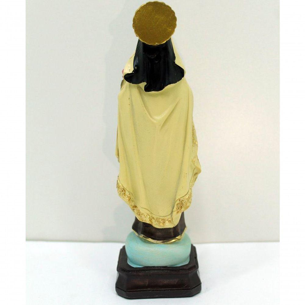 Estatueta Imagem De Santa Teresinha Enfeite Em Resina 16cm - 3