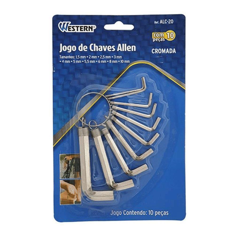 Jogo De Chaves Allen Western 1,5 A 10 Mm Com 10 Pecas - 2