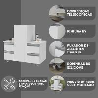Gabinete Banheiro Coluna Para Encaixe Branco Inteiro - 2