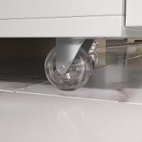 Conjunto De Gabinete Banheiro Creta 80cm (gabinete+cuba+espelheira) Branco Inteiro - 3