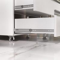 Conjunto De Gabinete Banheiro Creta 80cm (gabinete+cuba+espelheira) Branco Inteiro