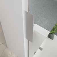 Conjunto Gabinete Banheiro Rubi 60cm Gabinete + Cuba + Espelheira Branco Preto - 5