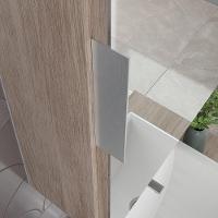 Conjunto Gabinete Banheiro Rubi 60cm Gabinete + Cuba + Espelheira Madeirado Inteiro