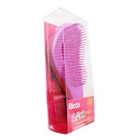 Escova De Cabelo Desembaraçar Stick Me Com Adesivos Ricca rosa-roxo - 2