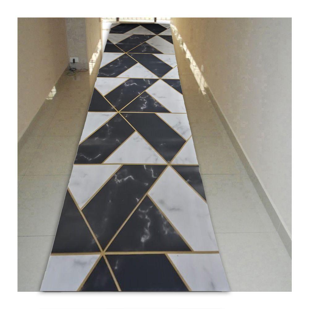Passadeira Em Manta Vinilico Similar Laminado Por Metro Geometric - 3