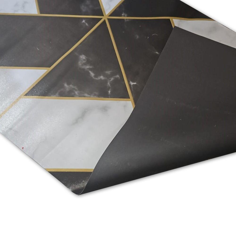 Passadeira Em Manta Vinilico Similar Laminado Por Metro Geometric - 4