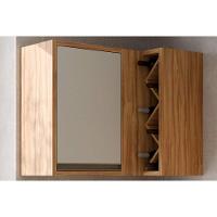 Armário De Cozinha Modulado Tempranillo Canto Reto C/ 1 Porta 98cm Amendoa/off White - Ronipa - 1