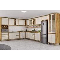 Armário De Cozinha Modulado Tempranillo Canto Reto C/ 1 Porta 98cm Amendoa/off White - Ronipa - 2