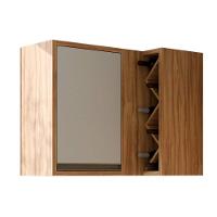 Armário De Cozinha Modulado Tempranillo Canto Reto C/ 1 Porta 98cm Amendoa/off White - Ronipa - 3