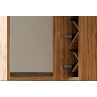 Armário De Cozinha Modulado Tempranillo Canto Reto C/ 1 Porta 98cm Amendoa/off White - Ronipa