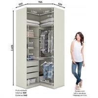 Quarto Modulado Completo Henn Seletto 5 Peças Areia - 7