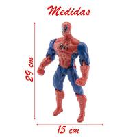 Kit Trio Brinquedo Incrível Hulk Homem Aranha Super Men 29cm - 7