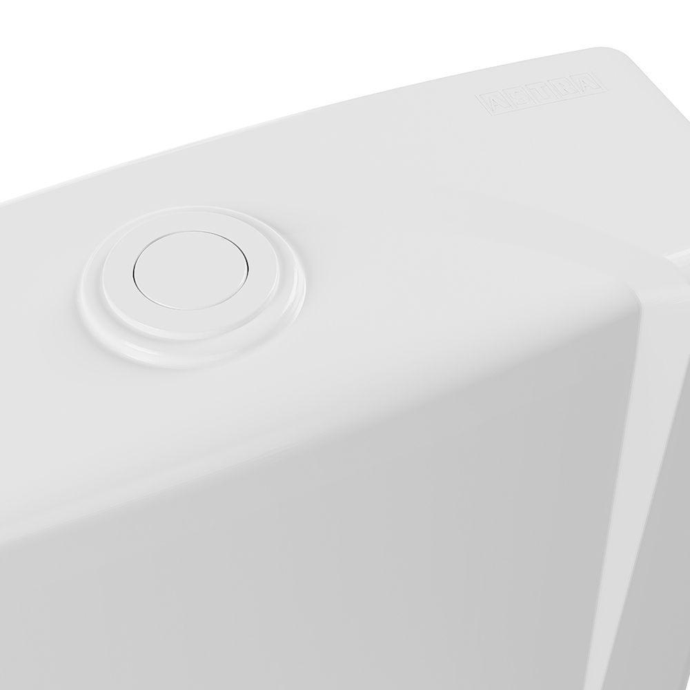 Caixa De Descarga Acoplada Universal Astra Cau1 Acionamento Simples 6 Litros Branco Cau1*br1 - 3