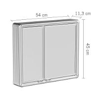 Armário Para Banheiro Com Espelho Astra Lbp16-s Sobrepor Prata - 2