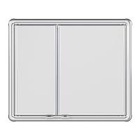 Armário Para Banheiro Com Espelho Astra Lbp16-s Sobrepor Prata - 6