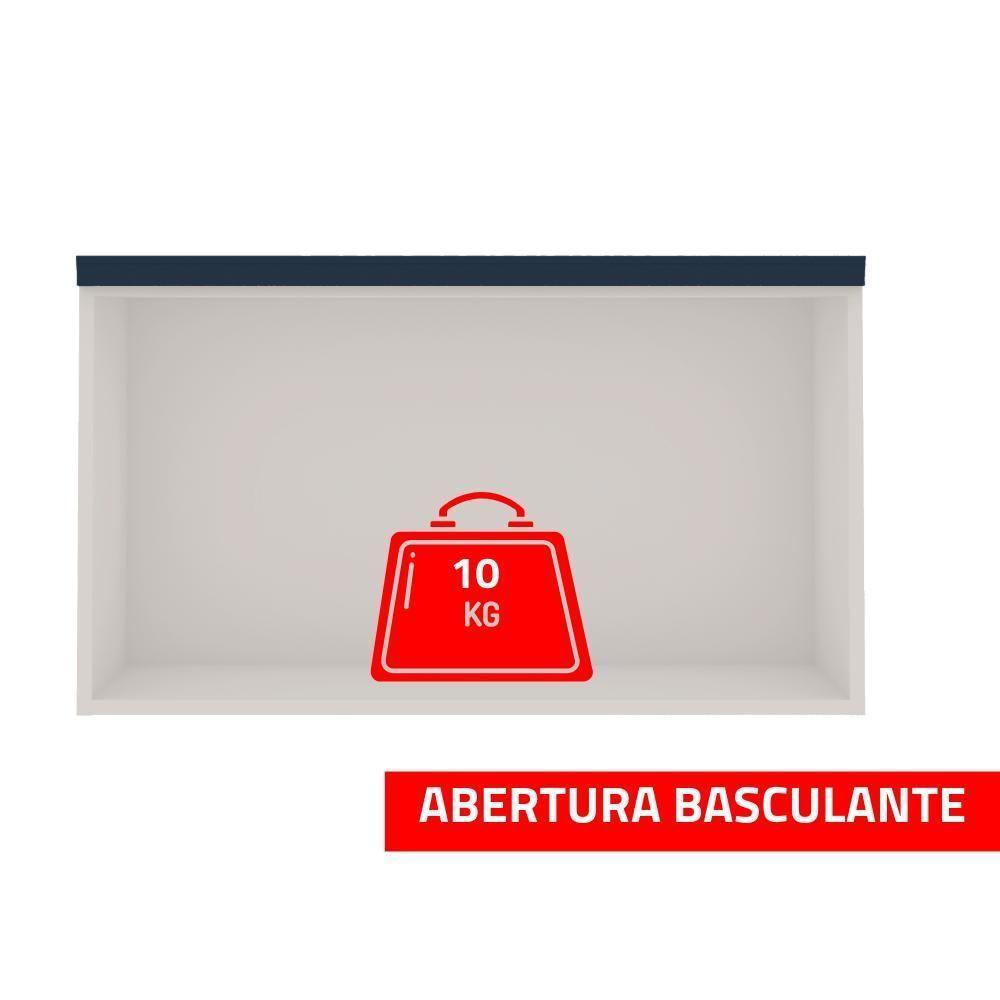 Aéreo 1 Porta Basculante Branco/azul - Moderno E Funcional - 4