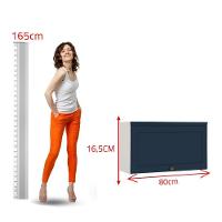 Aéreo 1 Porta Basculante Branco/azul - Moderno E Funcional - 5