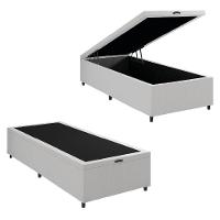 Cama Box Com Baú 0,96m Com 41cm De Altura Prince Branco - 1