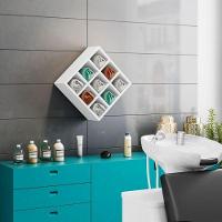 Suporte Porta Toalha Alice Com 9 Nichos Toalheiro Multiuso branco - 2