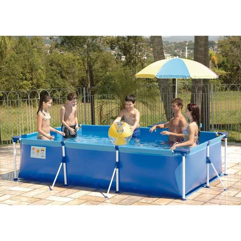 Piscina Retangular 3700 Litros Estruturada Premium Mor - 3