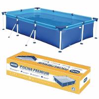Piscina Retangular 3700 Litros Estruturada Premium Mor - 1