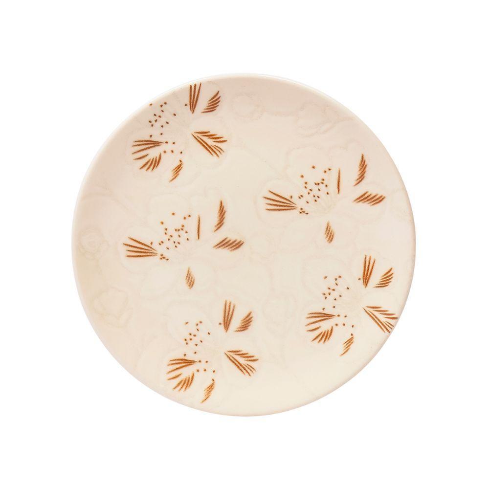 Jogo De Pratos Sobremesa Em Cerâmica Unni Com 6 Peças 18,5cm Oxford Orquídea - 1