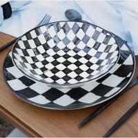 Jogo De Pratos Rasos Em Cerâmica Unni Com 6 Peças 26cm Oxford Damas - 2