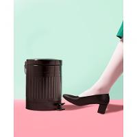 Lixeira Com Pedal E Balde Removível 5 Litros Inox Retrô Mor Preto - 2