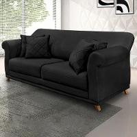 Sofa 2 Lugares Retro Polo 180cm Com Almofada Veludo 2237 Ezz 2237 - 9