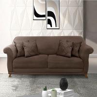 Sofa 3 Lugares Retro Polo 200cm Com Almofada Veludo 2231 Ezz 2231 - 6